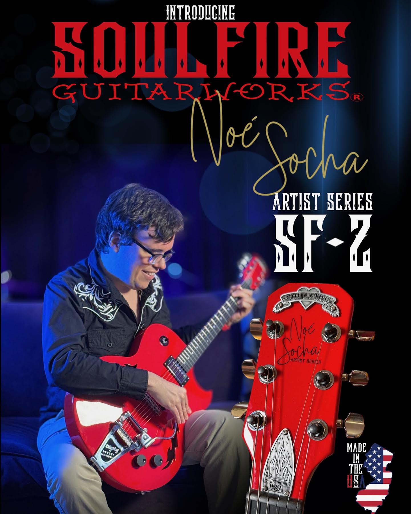 Noé Socha Artist Series SF-2 semi hollow